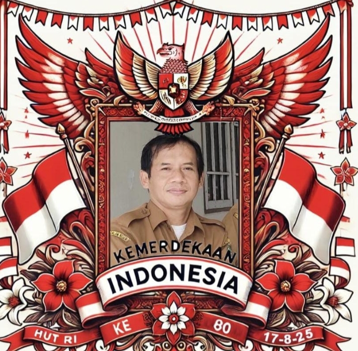 Camat teweh timur bersama seluruh jajaran pemerintahan kecamatan mengucapkan selamat hari ulang tahun republik Indonesia ke- 80.