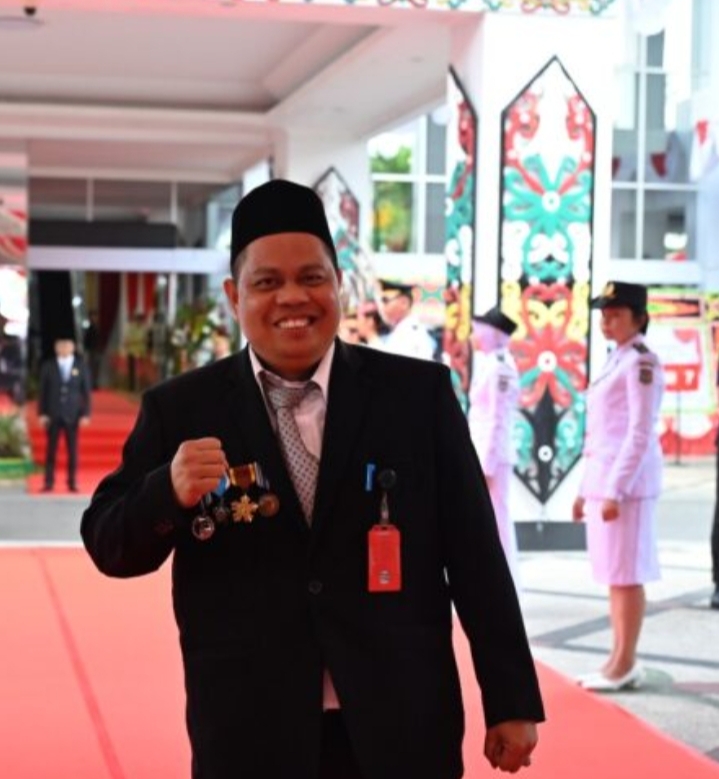 Kadishut Kalteng Ikuti Upacara HUT ke-80 RI Dihalaman Kantor Gubernur