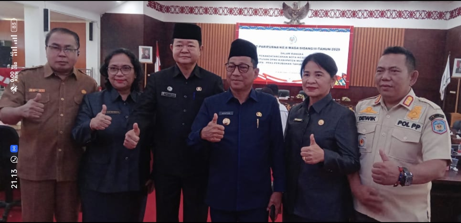 Bupati Mura Hadiri Rapat Paripurna Ke-6 Masa sidang II Tahun 2025