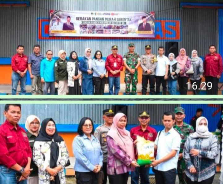 Pemkab Barito Utara Ikuti Zoom Gerakan Pangan Murah Serentak