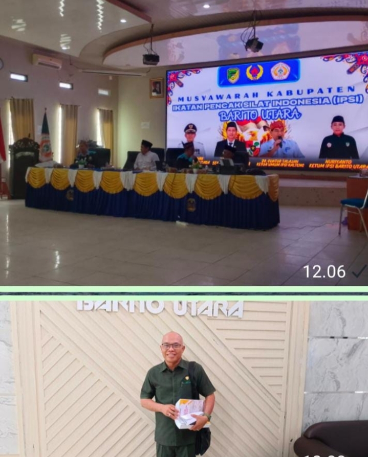 Pengurus Ikatan Pencak Silat Indonesia (IPSI) Kabupaten Barito Utara Dipimpin Gun Sri Witanto,SH