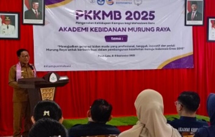 Bupati Mura Gelar PKKMB 2025 Akbid Murung Raya :Tingkatkan SDM untuk Pelayanan Kesehatan