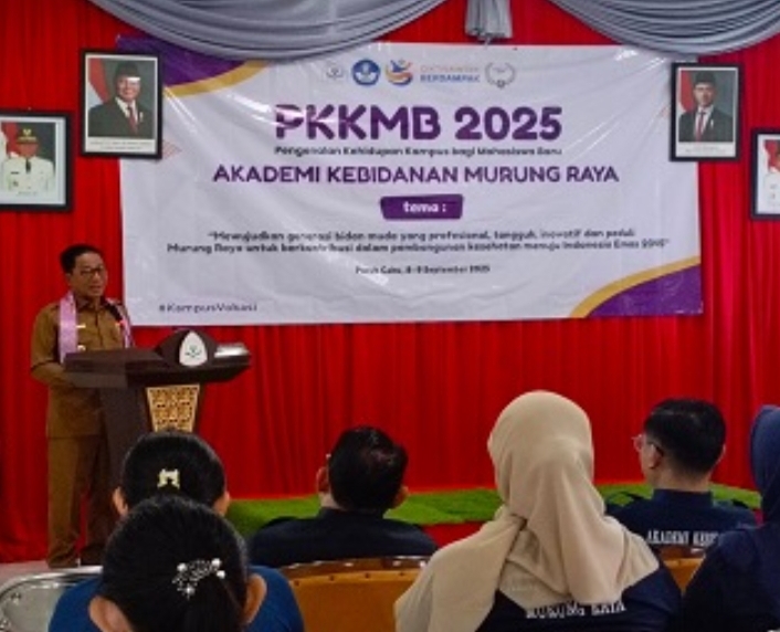Bupati Mura Gelar PKKMB 2025 Akbid Murung Raya :Tingkatkan SDM untuk Pelayanan Kesehatan