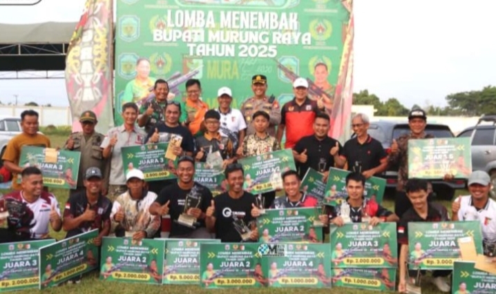 Bupati Mura Tutup Lomba Menembak dan Serahkan Hadia dua Unit Sepeda Motor