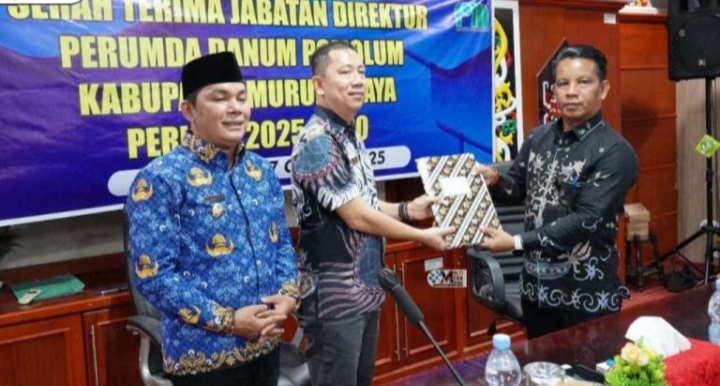 Sertijab Direktur Perumda Danum Pomolum Kabupaten Murung Raya