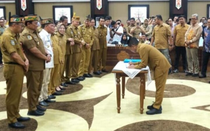 Bupati Mura Hadiri Rakor Oftimalisasi PAD Sektor Perkebunan dan Kehutanan Kalteng