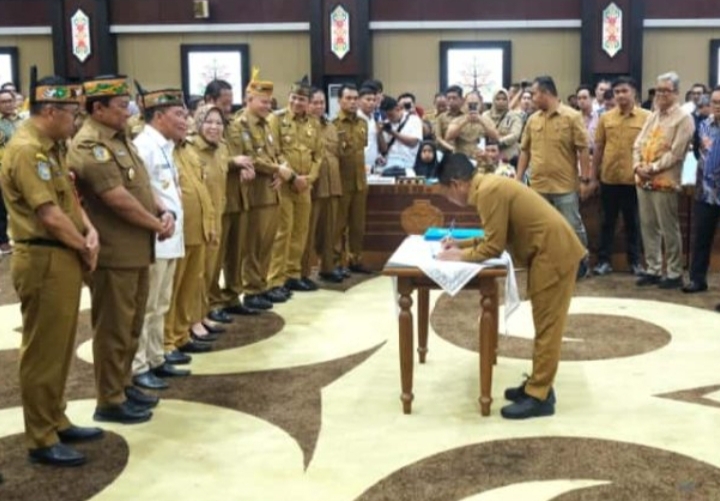 Bupati Mura Hadiri Rakor Oftimalisasi PAD Sektor Perkebunan dan Kehutanan Kalteng