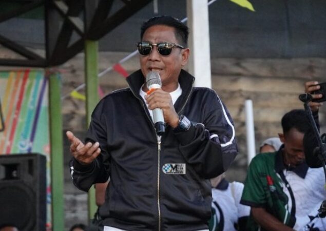 Bupati Mura Bersama Jajaran Hadiri Final Pertandingan Bola Voli Disambut Masyarakat Kecamatan Laung Tuhup