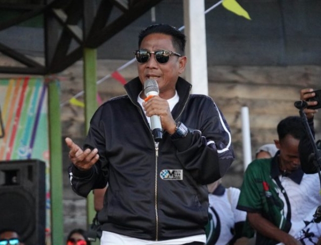 Bupati Mura Bersama Jajaran Hadiri Final Pertandingan Bola Voli Disambut Masyarakat Kecamatan Laung Tuhup