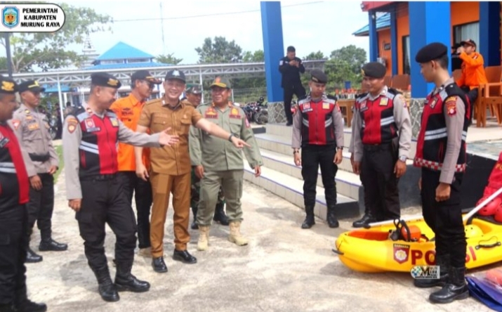 BPBD Mura Bersama TNI,Polri, Damkar bersama Tenaga Medis Gelar Apel Pasukan Persiapan  Penanggulangan Bencana