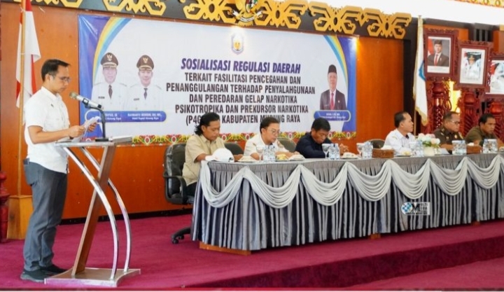 Pemkab Mura Melalui Kesbangpol Gelar Sosialisasi Terkait Pencegahan Penyalahgunaan Peredaran Gelap Narkotika