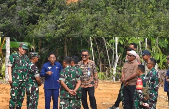 Bupati Mura Tinjau Lokasi Pembangunan Yon TP dan Bangunan Makodim 1012