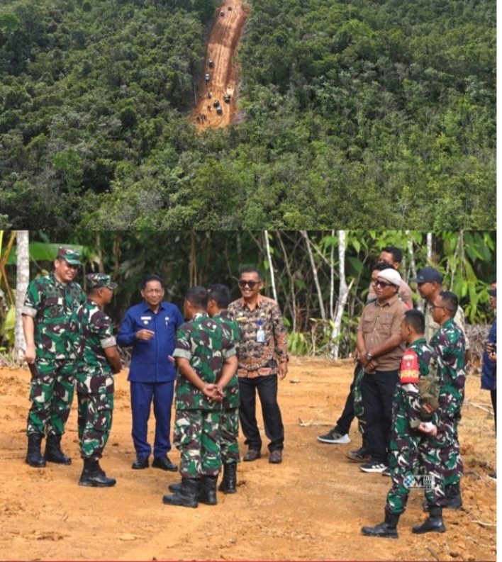 Bupati Mura Tinjau Lokasi Pembangunan Yon TP dan Bangunan Makodim 1012