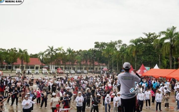 Pemkab Mura Gelar Cek Kesehatan Gratis dan Senam Bersama Peringati HKN Ke-61