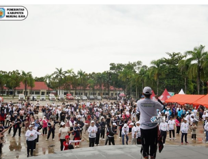Pemkab Mura Gelar Cek Kesehatan Gratis dan Senam Bersama Peringati HKN Ke-61